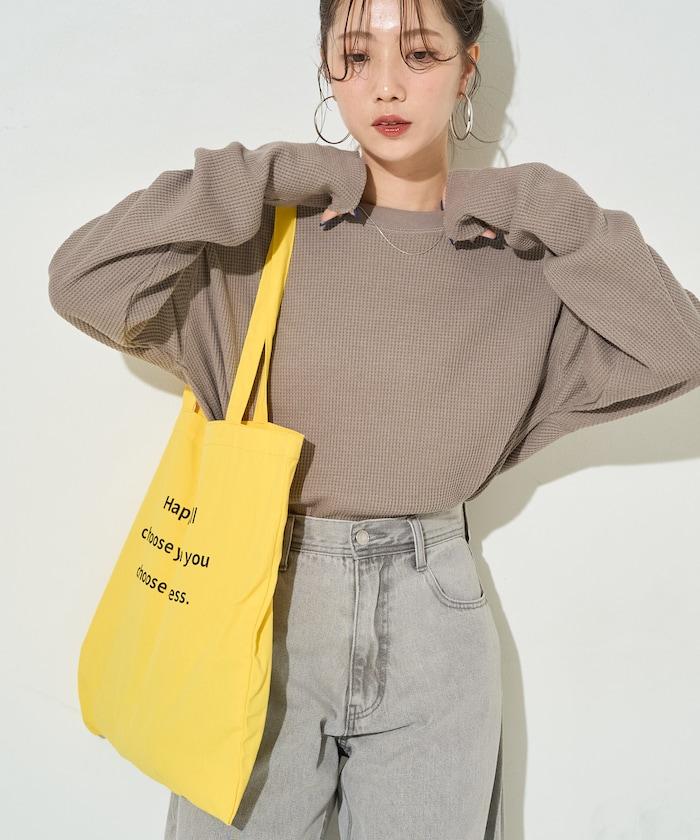 華夫格圓領長款套頭衫