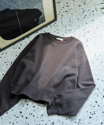 厚重款寬鬆短款衛衣