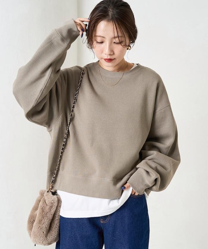 厚重款寬鬆短款衛衣