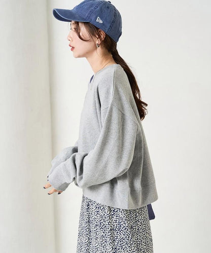 厚重款寬鬆短款衛衣