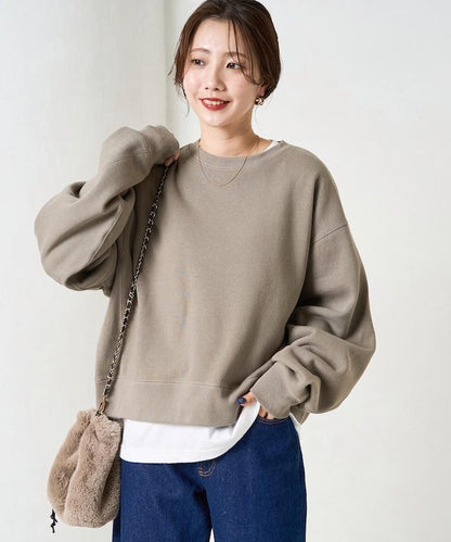 厚重款寬鬆短款衛衣