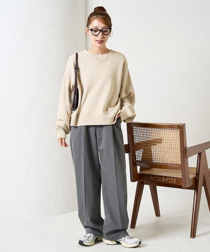 厚重款寬鬆短款衛衣