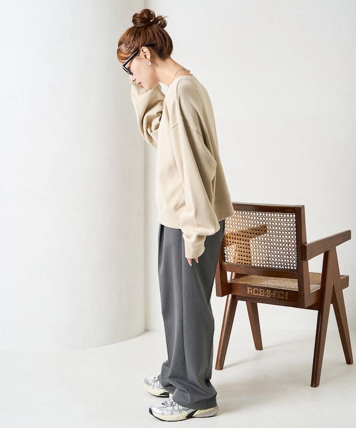 厚重款寬鬆短款衛衣