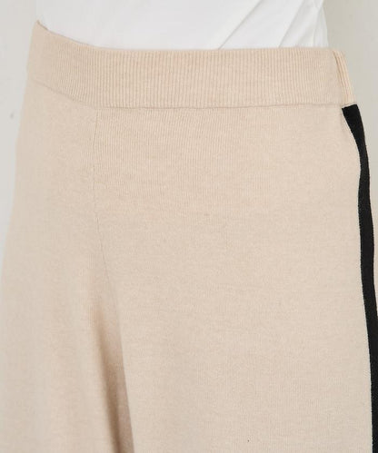 針織條紋休閒褲