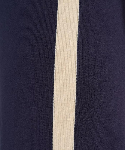 針織條紋休閒褲