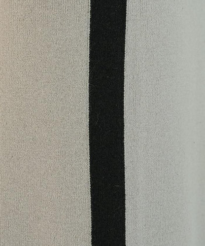 針織條紋休閒褲