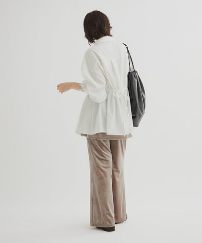 天鵝絨疊穿長褲