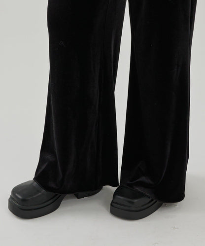 天鵝絨疊穿長褲