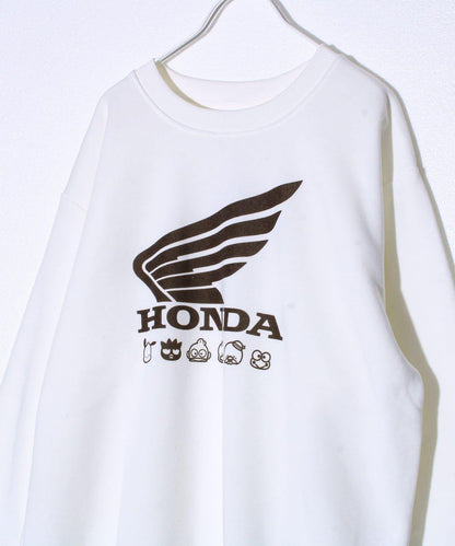 【ホンダ×はぴだんぶい】UNISEX 翼&圓環Cub加絨衛衣
