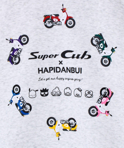 【ホンダ×はぴだんぶい】UNISEX 翼&圓環Cub加絨衛衣