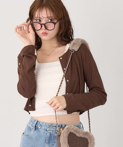 蕾絲內搭衫&開衫套裝