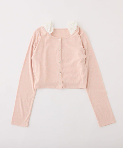 蕾絲內搭衫&開衫套裝