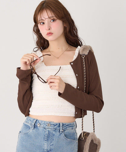 蕾絲內搭衫&開衫套裝