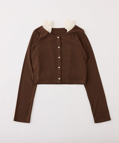 蕾絲內搭衫&開衫套裝