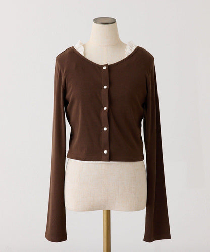 蕾絲內搭衫&開衫套裝