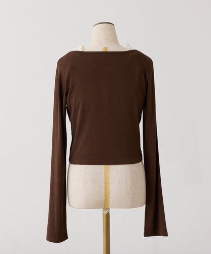 蕾絲內搭衫&開衫套裝