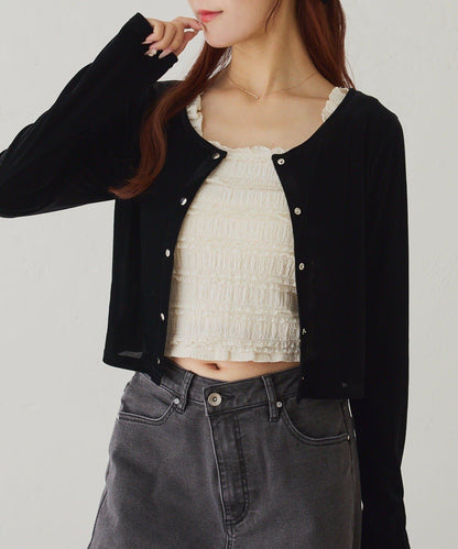 蕾絲內搭衫&開衫套裝