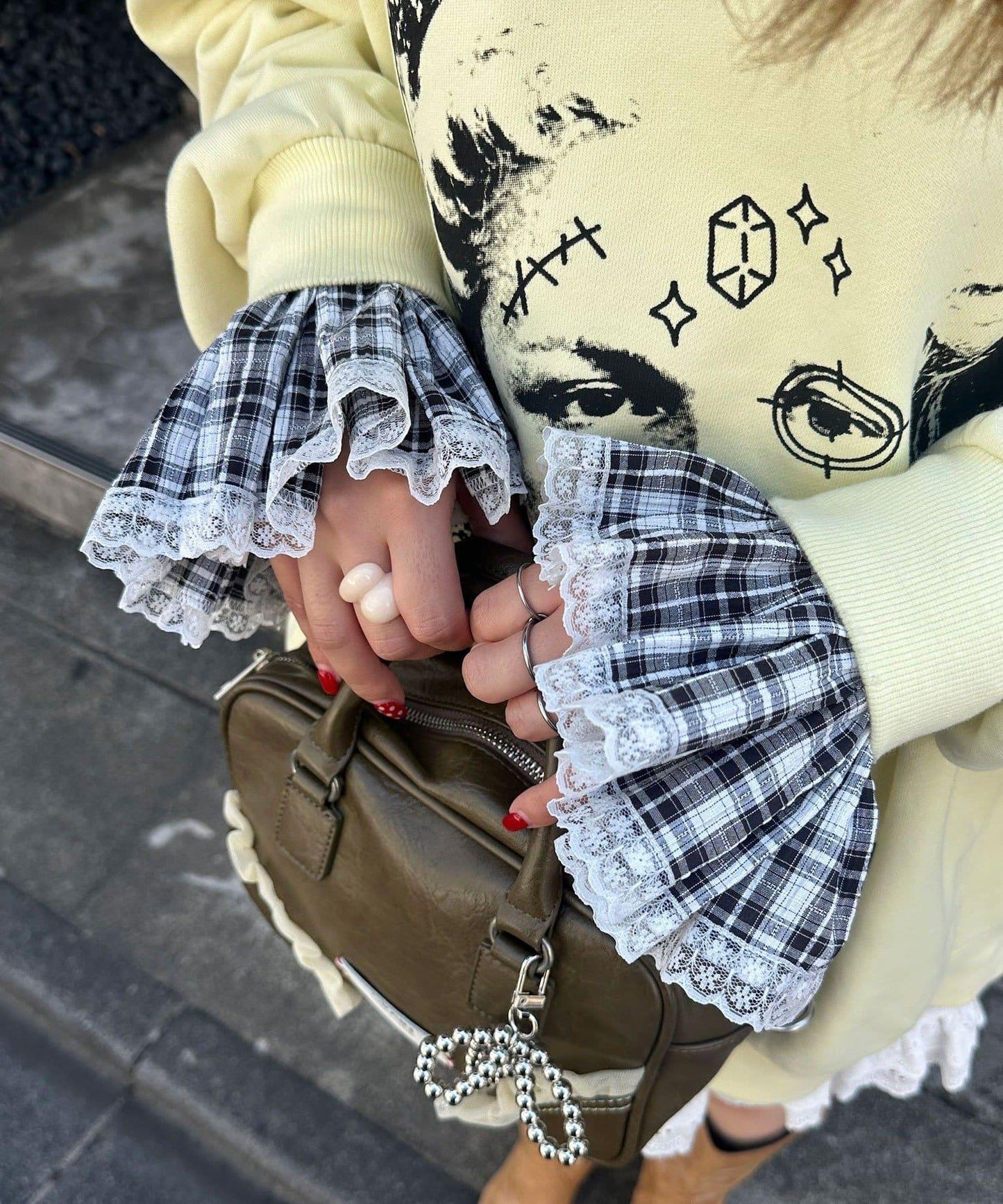 【Ciaopanic】多功能格紋可拆卸袖套