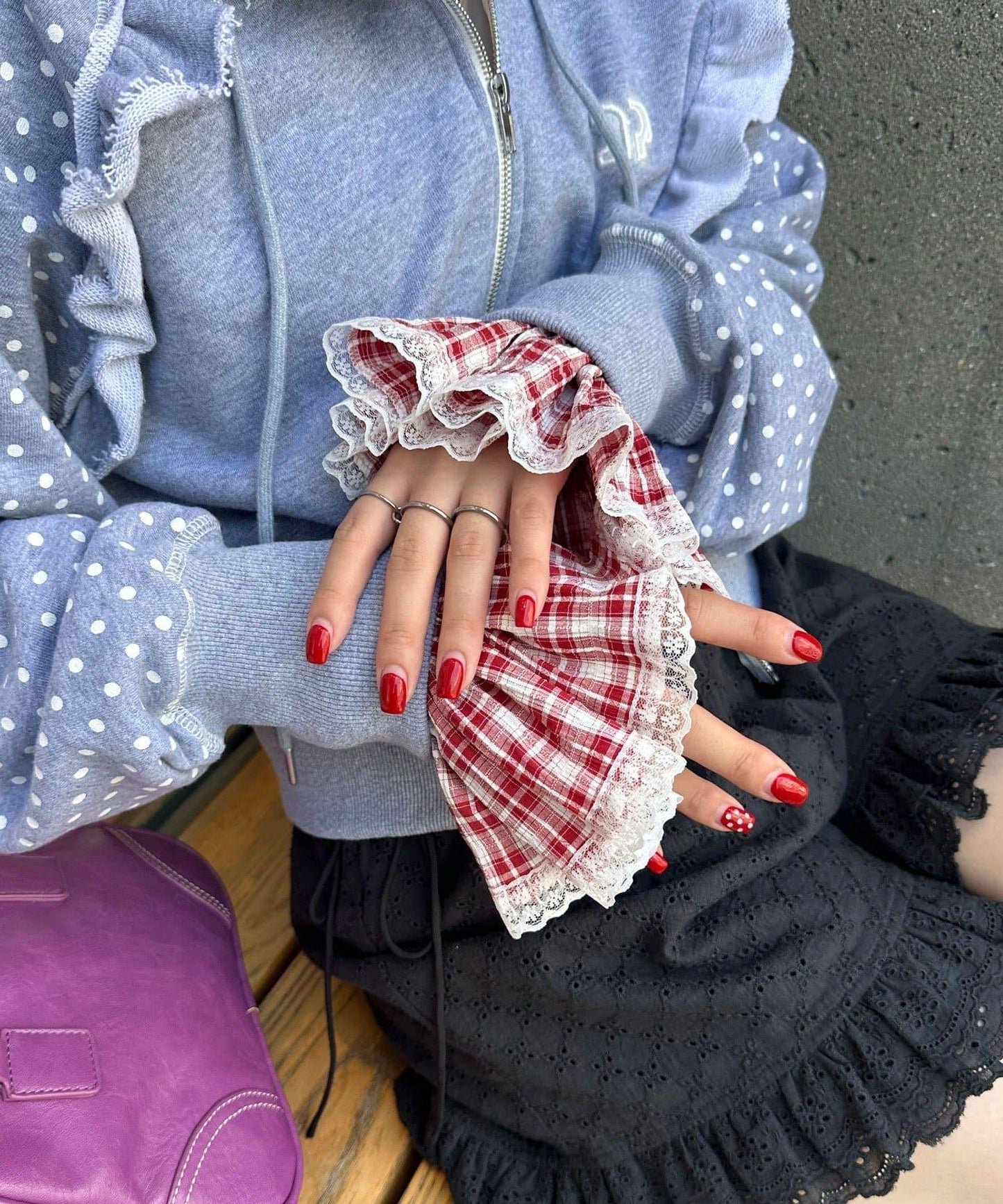 【Ciaopanic】多功能格紋可拆卸袖套