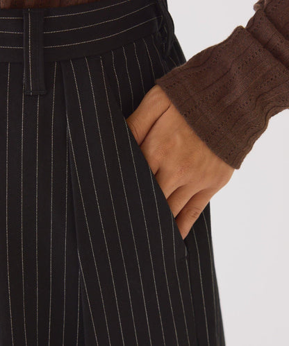 【UNISEX】NEW褶皺寬鬆闊腿褲