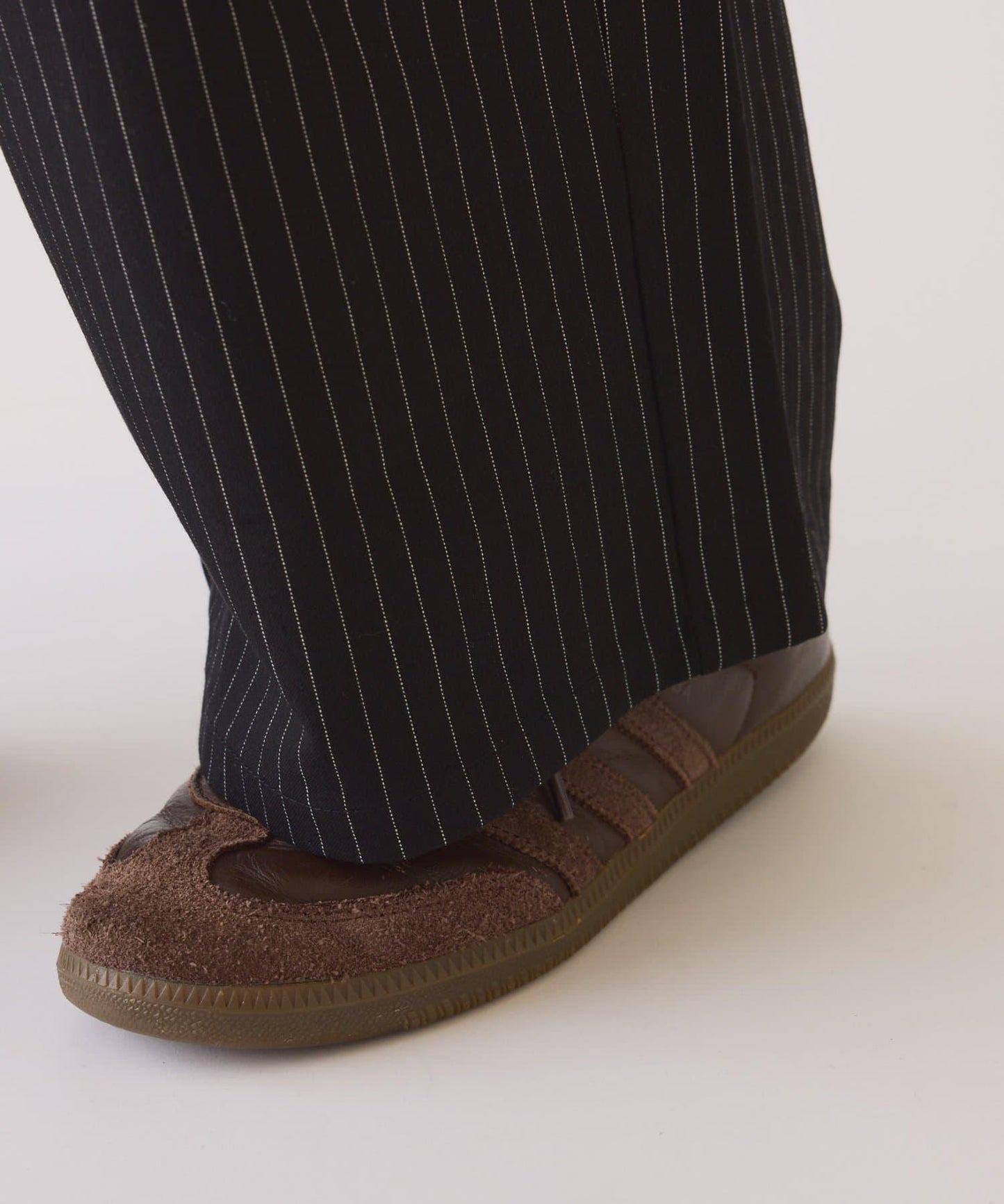 【UNISEX】NEW褶皺寬鬆闊腿褲