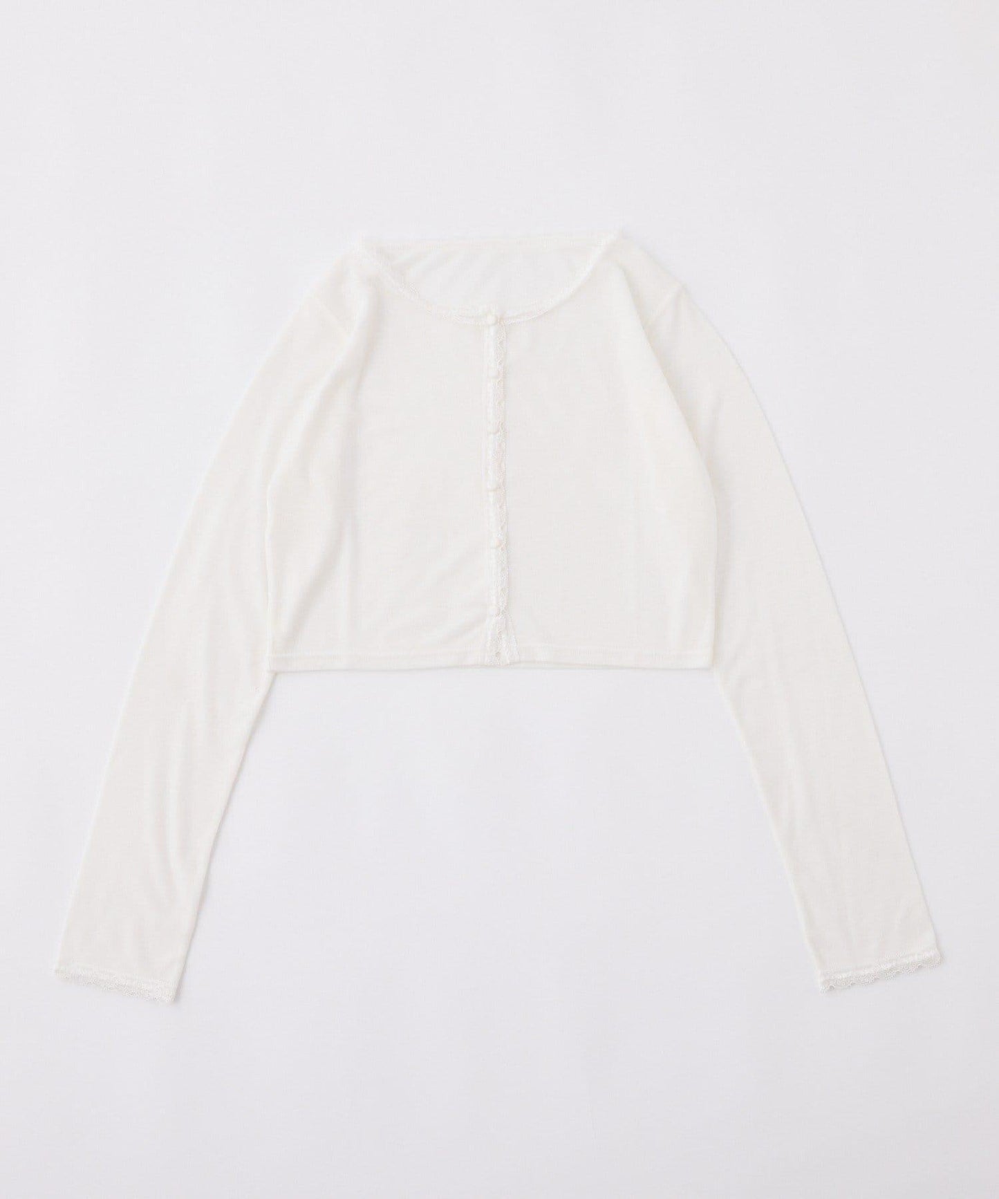 蕾絲拼接針織開衫