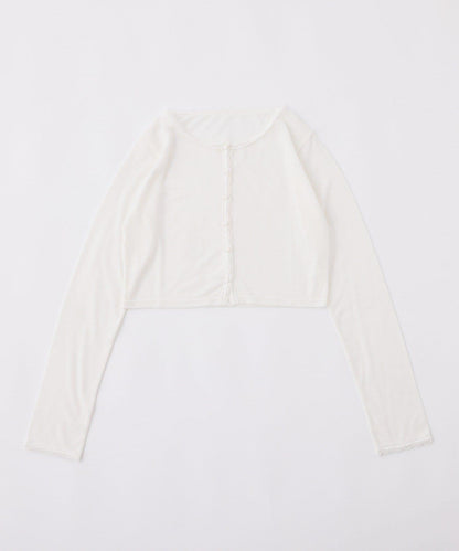 蕾絲拼接針織開衫