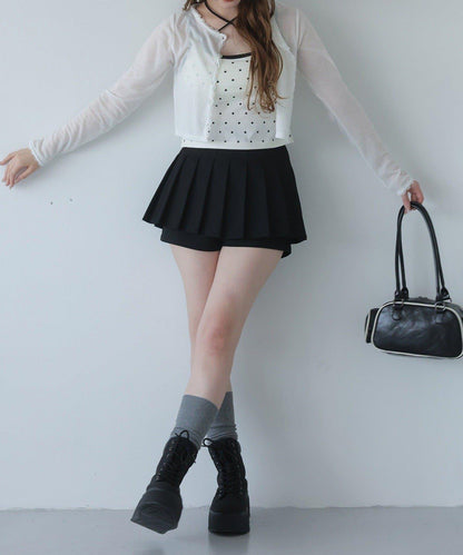 蕾絲拼接針織開衫