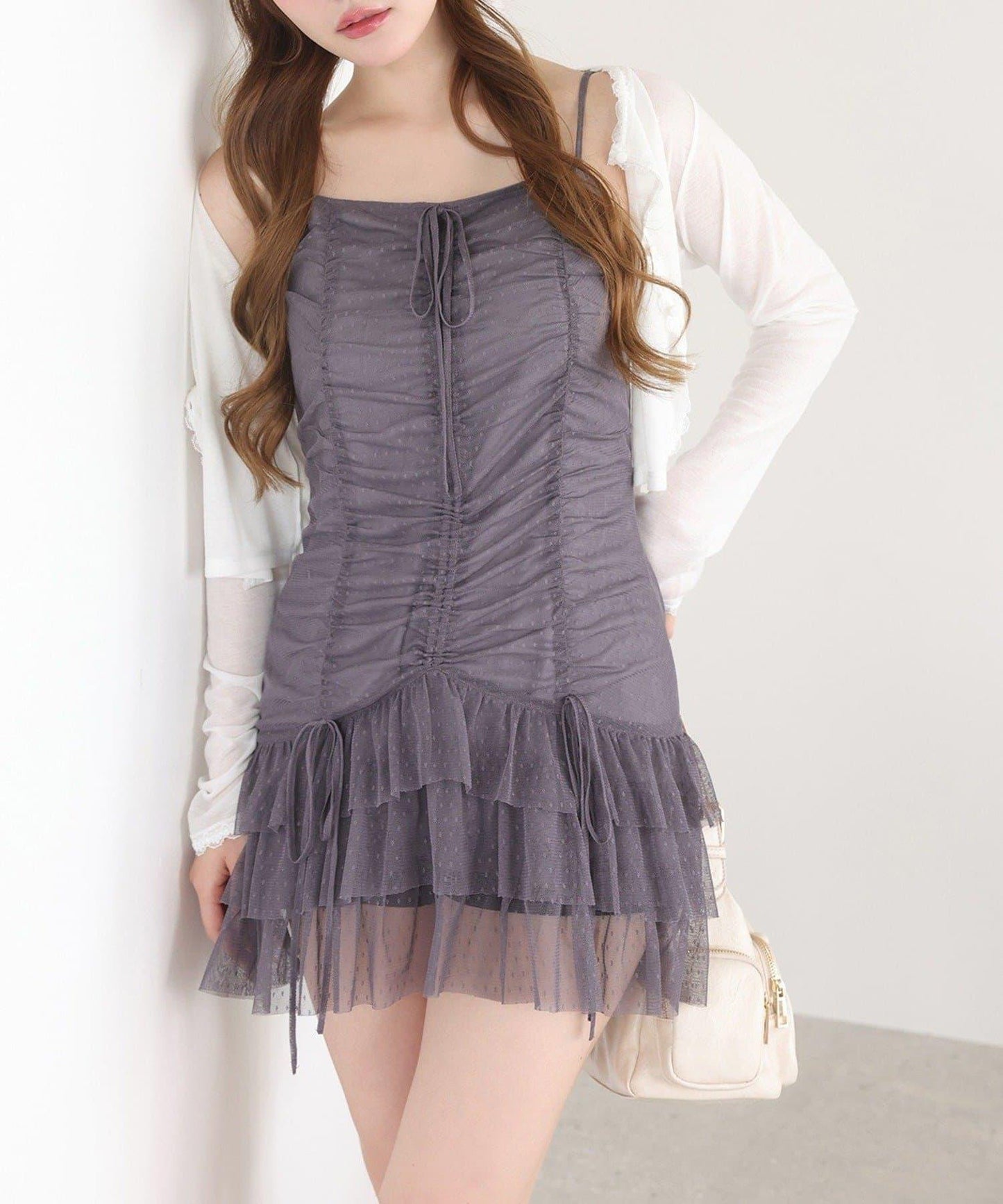 蕾絲拼接針織開衫