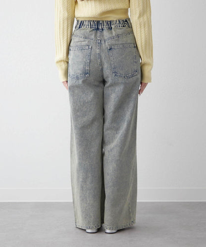 美麗剪裁鑲鑽牛仔褲