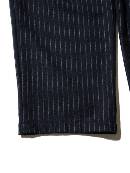 CRAFTED 3褶西裝褲 / 羊毛混紡條紋斜紋布