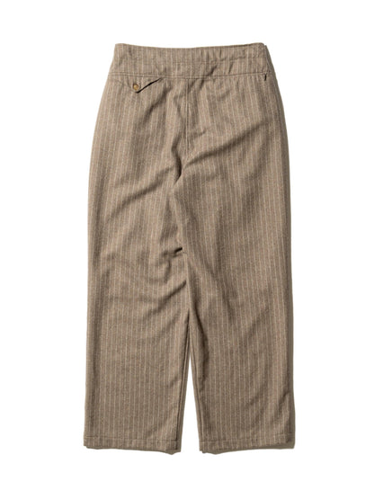 CRAFTED 3褶西裝褲 / 羊毛混紡條紋斜紋布