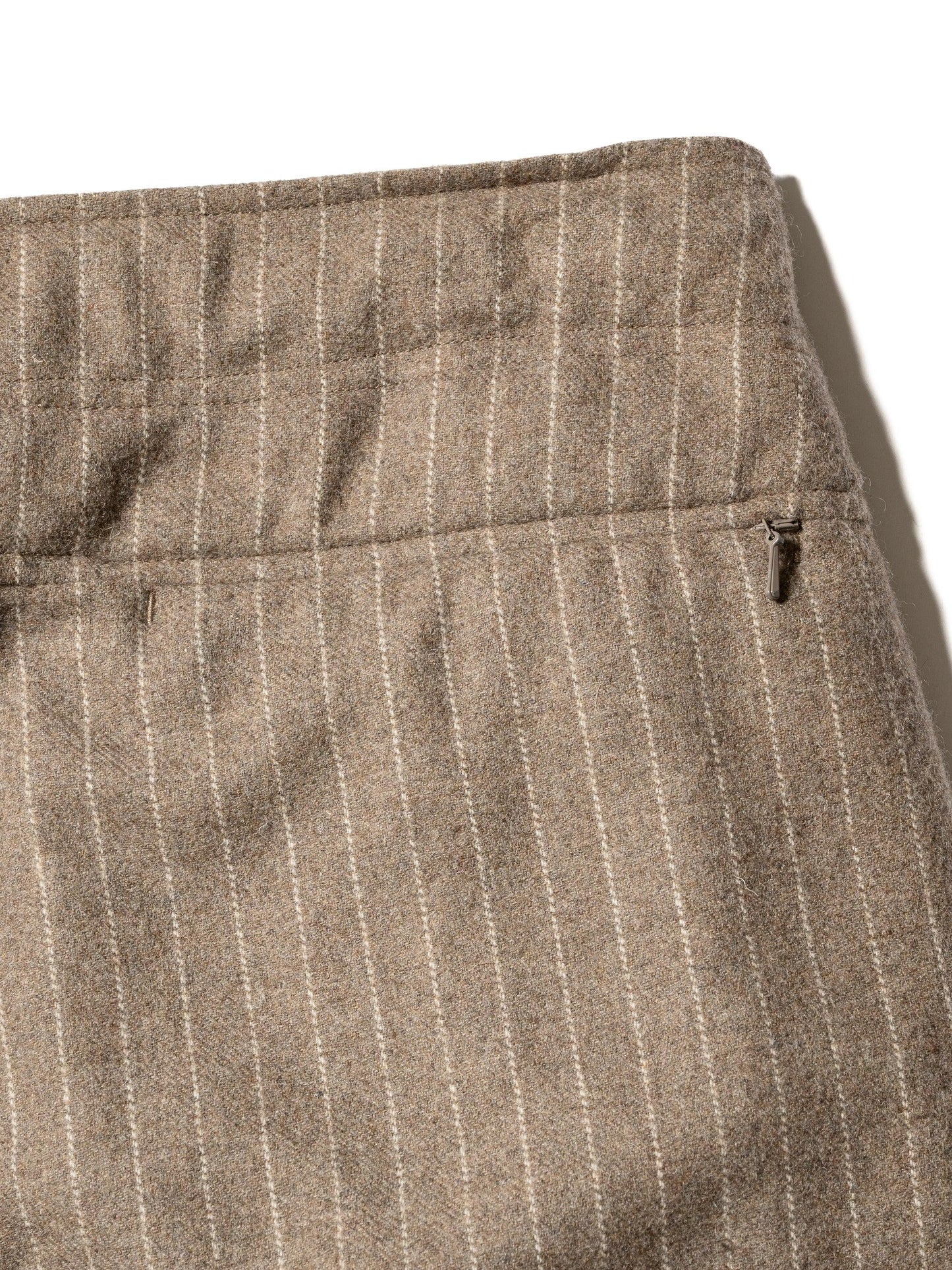 CRAFTED 3褶西裝褲 / 羊毛混紡條紋斜紋布