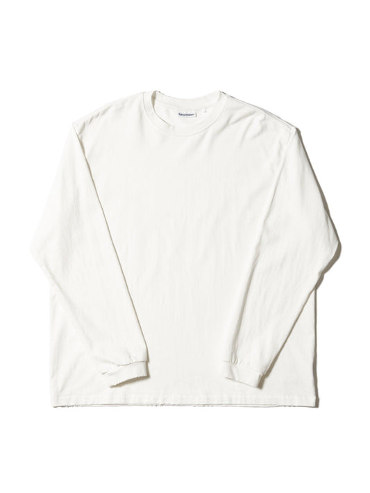 長袖有序T恤 / 棉質平紋針織