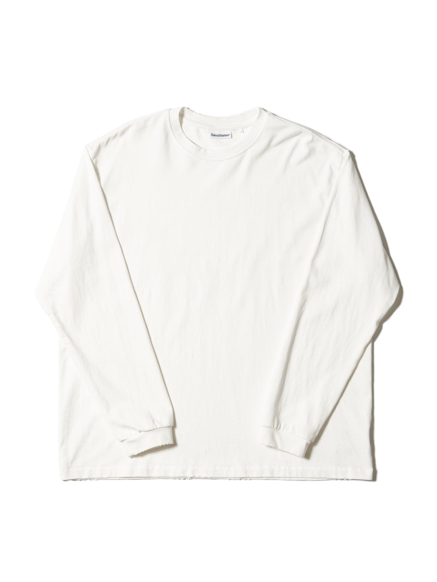 長袖有序T恤 / 棉質平紋針織