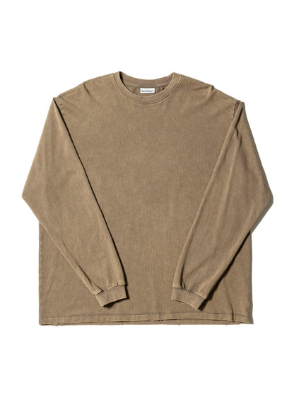 長袖有序T恤 / 棉質平紋針織