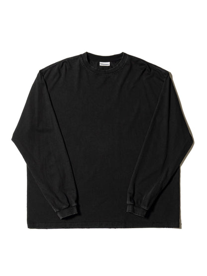 長袖有序T恤 / 棉質平紋針織