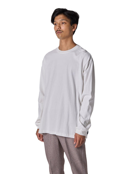 長袖有序T恤 / 棉質平紋針織