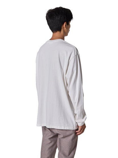 長袖有序T恤 / 棉質平紋針織