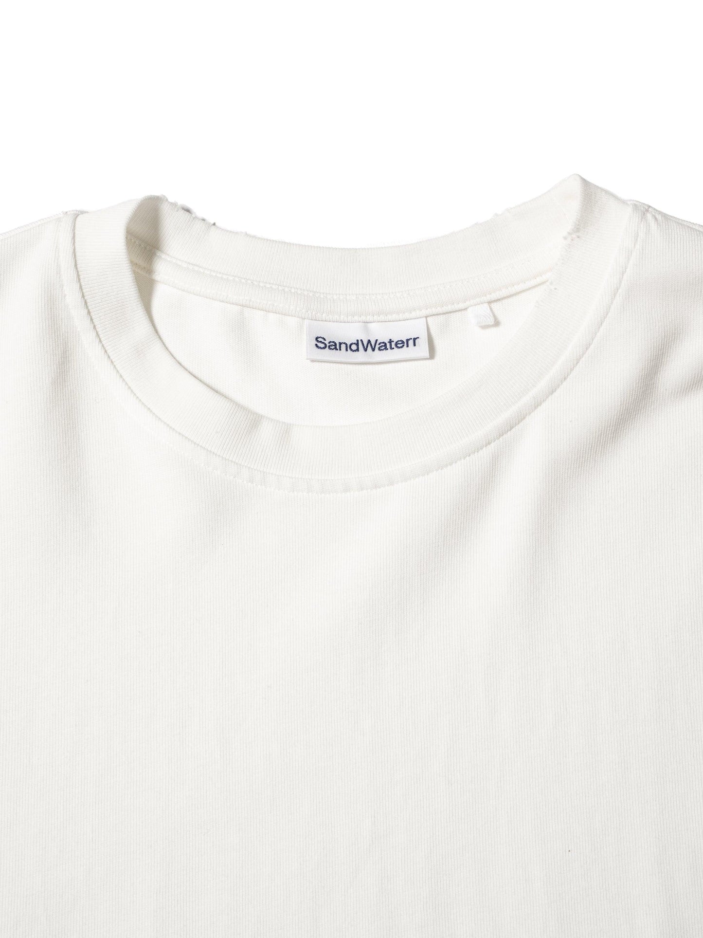 長袖有序T恤 / 棉質平紋針織