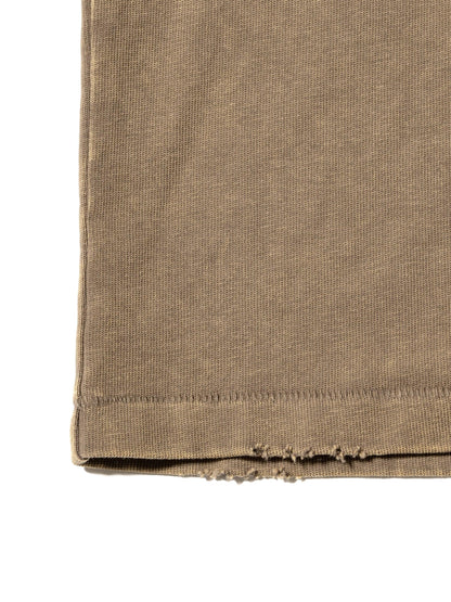 長袖有序T恤 / 棉質平紋針織