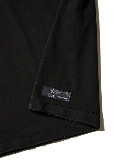 長袖有序T恤 / 棉質平紋針織