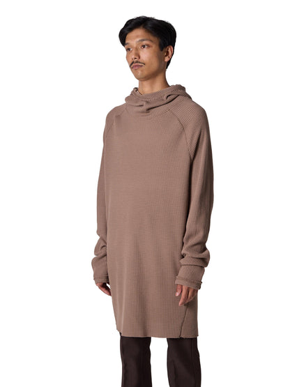 連帽套頭長款上衣 / 棉質保暖