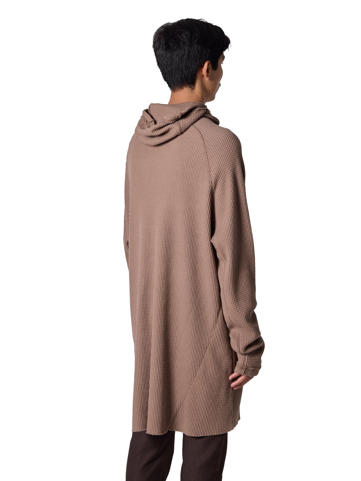 連帽套頭長款上衣 / 棉質保暖