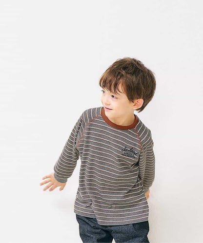 簡約標誌點綴華夫格T恤