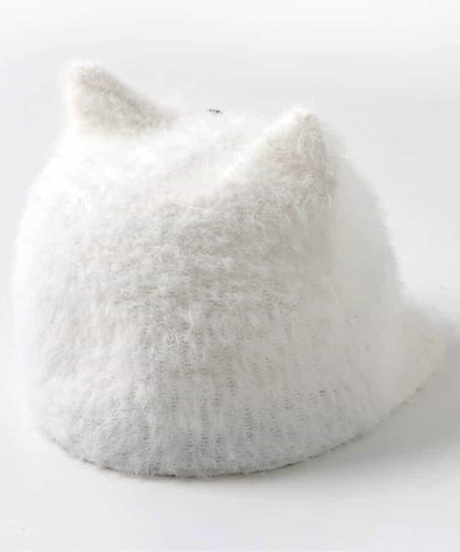 貓咪毛絨漁夫帽