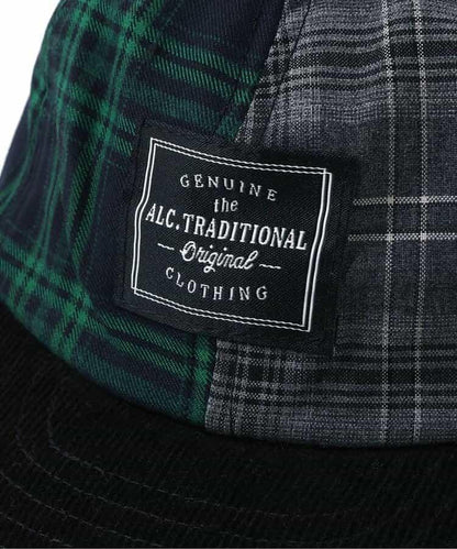 人字紋拼接棒球帽