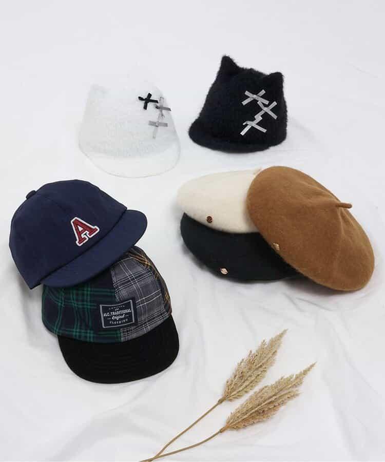 人字紋拼接棒球帽