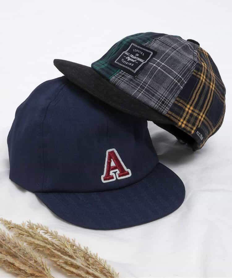 人字紋拼接棒球帽