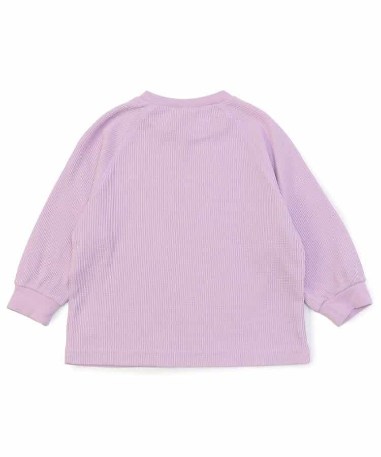 簡約標誌點綴華夫格T恤